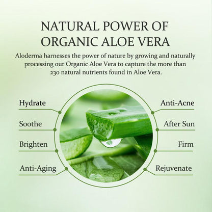Pure Organic Aloe Vera Gel Made within 12 Hours of Harvest